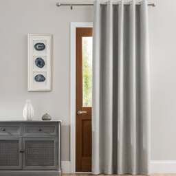 Luna Brushed Blackout Eyelet Door Curtain - thumbnail 1
