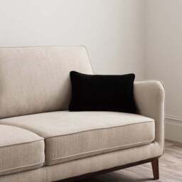 Clara Cotton Velvet Rectangle Cushion - thumbnail 2