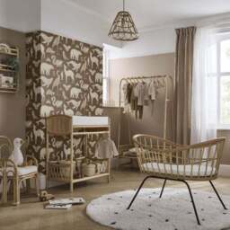 CuddleCo Aria Wave Rattan Crib - thumbnail 4