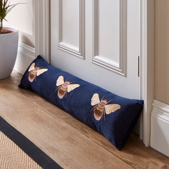 Bees Draught Excluder Navy - image 1
