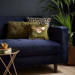 Bees Draught Excluder Navy - thumbnail 3