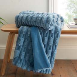 Bianca So Soft Carved Faux Fur Throw Blanket 150cm x 200cm