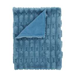 Bianca So Soft Carved Faux Fur Throw Blanket 150cm x 200cm - thumbnail 5