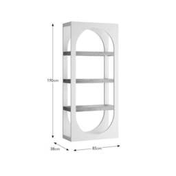 Albourne Tall Bookcase, Oak Effect - thumbnail 6