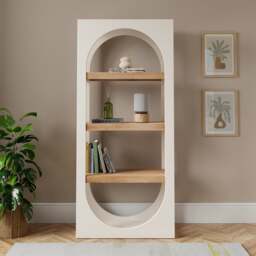 Albourne Tall Bookcase, Oak Effect - thumbnail 1