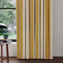 Elements Stripe Linen Look Made to Measure Curtains - thumbnail 1