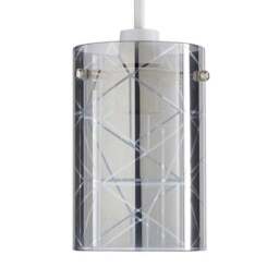 Grayson Smoked Glass Easy Fit Pendant Shade - thumbnail 4
