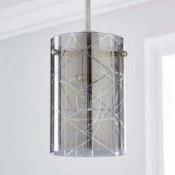 Grayson Smoked Glass Easy Fit Pendant Shade - thumbnail 2