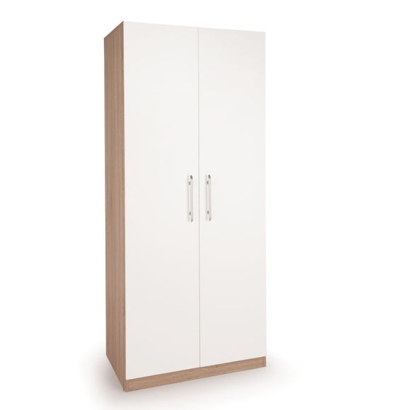 Hydge Double Wardrobe, White - image 1