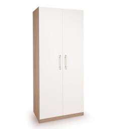Hydge Double Wardrobe, White - thumbnail 1