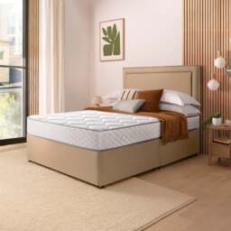 Silentnight Divan Set with Malvern Headboard and 800 Pocket Spring Memory Foam Mattress - thumbnail 1