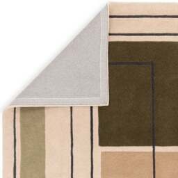 Asiatic Reef Outline Khaki Wool Rug - thumbnail 3