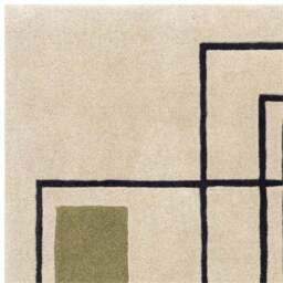 Asiatic Reef Outline Khaki Wool Rug - thumbnail 6