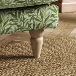Jolene William Morris Willow Bough Print Velvet Snuggle Chair - thumbnail 5