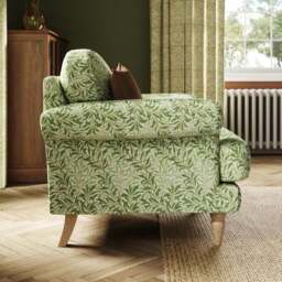 Jolene William Morris Willow Bough Print Velvet Snuggle Chair - thumbnail 3
