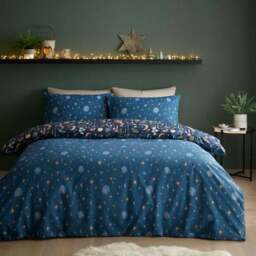 Catherine Lansfield Enchanted Twilight Animals Reversible Duvet Cover & Pillowcase Set - thumbnail 3