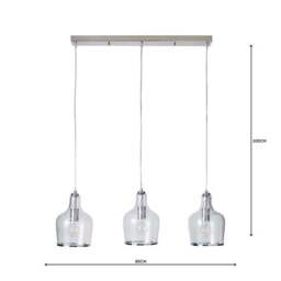 Lenny 3 Light Diner Ceiling Light - thumbnail 5