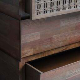 Baytown Retreat 4 Drawer Chest, Dark Wood - thumbnail 3