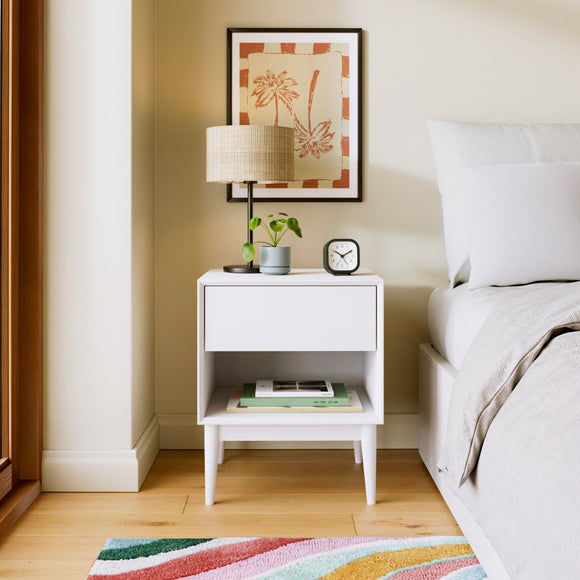 Juna 1 Drawer Compact Bedside Table - image 1