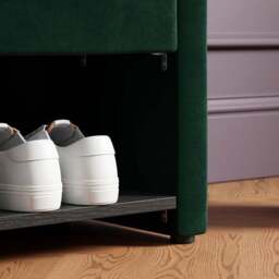 Estelle Velvet Hallway Storage Bench - thumbnail 5