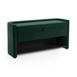 Estelle Velvet Hallway Storage Bench - thumbnail 6