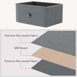 Maye 10 Drawer Fabric Chest - thumbnail 4