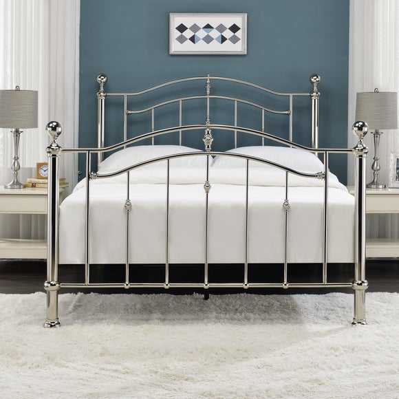 Callisto Chrome and Crystal Bed Frame - image 1