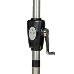 2.7m Aluminium Crank and Tilt Parasol with LED Strip Lights - thumbnail 3