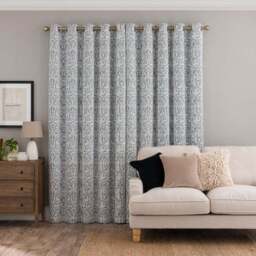Alora Chenille Thermal Eyelet Curtains - thumbnail 4