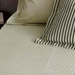 Hebden Narrow Stripe 100% Cotton Fitted Sheet - thumbnail 2