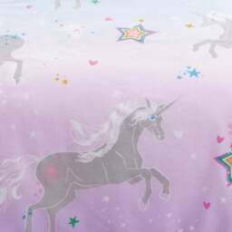 Ombre Unicorn Single Duvet Cover & Pillowcase Set - thumbnail 4