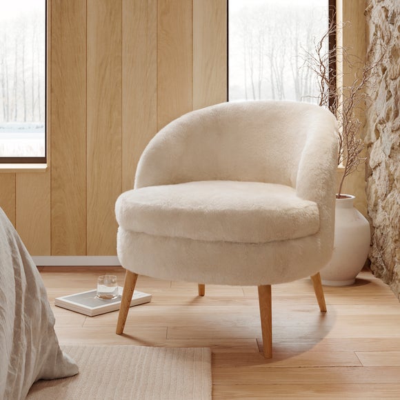 Marcie Supersoft Faux Fur Cocktail Chair