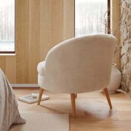Marcie Supersoft Faux Fur Cocktail Chair - thumbnail 2