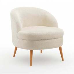 Marcie Supersoft Faux Fur Cocktail Chair - thumbnail 6