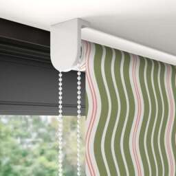 Wiggle Stripe Blackout Made to Measure Roller Blind - thumbnail 4