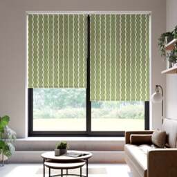 Wiggle Stripe Blackout Made to Measure Roller Blind - thumbnail 1