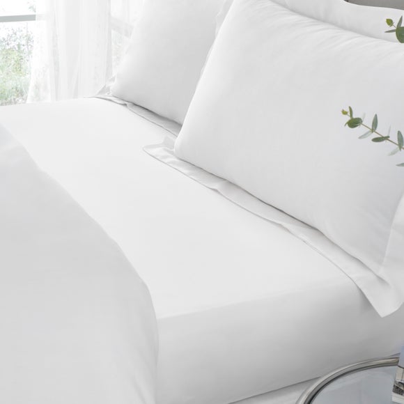 Hotel 230 Thread Count 100% Cotton Sateen Flat Sheet - image 1