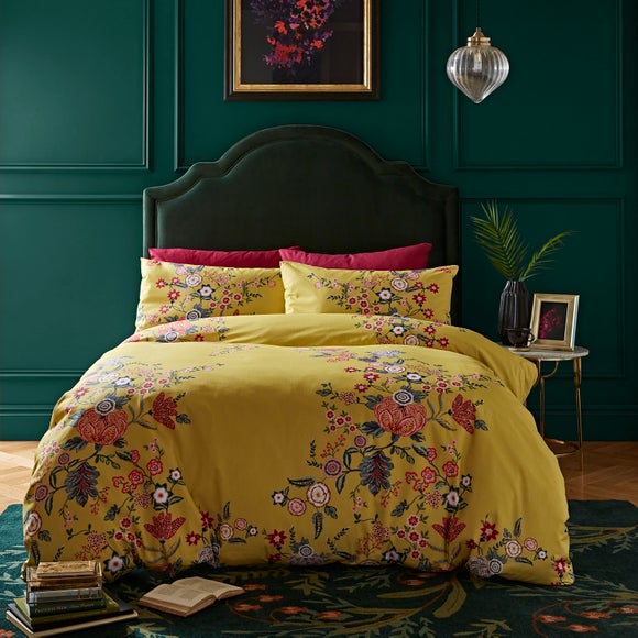 Tiverton Floral Trail 100% Cotton Sateen Duvet Cover & Pillowcase Set - image 1