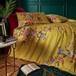 Tiverton Floral Trail 100% Cotton Sateen Duvet Cover & Pillowcase Set - thumbnail 3