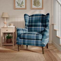 Charnwood Check Occasional Armchair - thumbnail 1