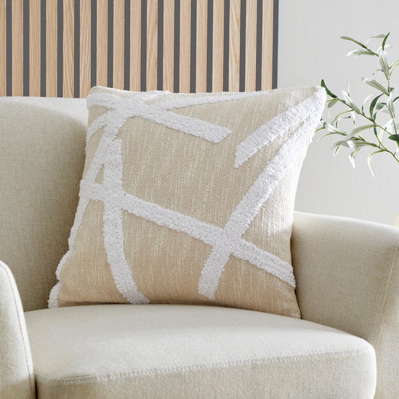 Otto Cotton Textured Square Filled Cushion - image 1
