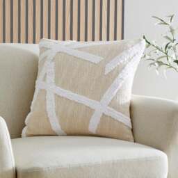 Otto Cotton Textured Square Filled Cushion