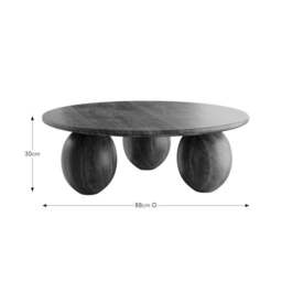 Buffie Coffee Table Mango Wood - thumbnail 5