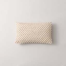 Jersey Bobble Rectangle Cushion - thumbnail 1