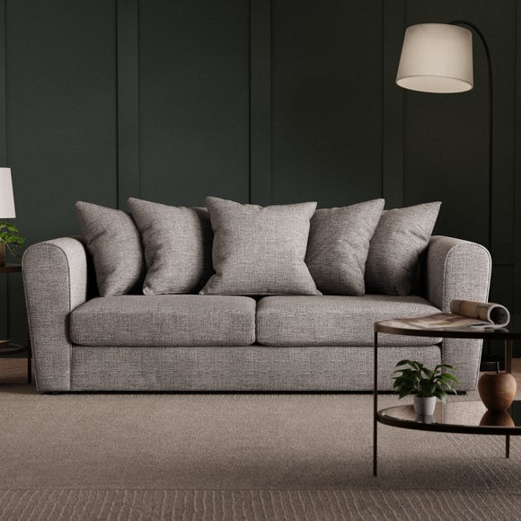 Blake Curved Arm Chunky Chenille 3 Seater Sofa - image 1