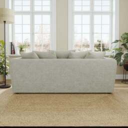 Blake Curved Arm Chunky Chenille 3 Seater Sofa - thumbnail 2