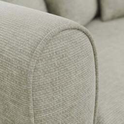 Blake Curved Arm Chunky Chenille 3 Seater Sofa - thumbnail 4
