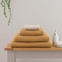 Organic Cotton Reversible Waffle Towel - thumbnail 1