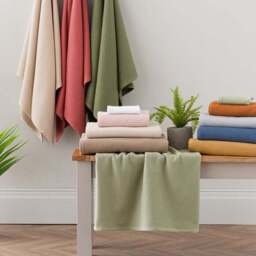 Organic Cotton Reversible Waffle Towel - thumbnail 5