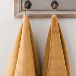 Organic Cotton Reversible Waffle Towel - thumbnail 4